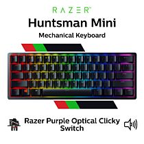 Razer Huntsman Mini Razer Purple Optical RZ03-03390100-R3M1 Mini Size Mechanical Keyboard by razer at Rebel Tech