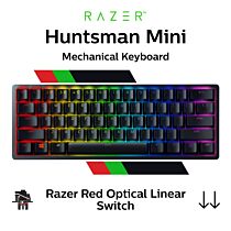 Razer Huntsman Mini Razer Red Optical RZ03-03390200-R3M1 Mini Size Mechanical Keyboard by razer at Rebel Tech