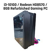 Refurbished i3-10100/8GB DDR4/256GB/Radeon HD8570/W11 CLONE I3-10100 Gaming PC  by refurbished at Rebel Tech