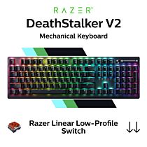 Razer DeathStalker V2 Razer Linear Low-Profile Optical RZ03-04500100-R3M1 Full Size Mechanical Keyboard by razer at Rebel Tech