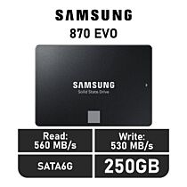 Samsung 870 EVO 250GB SATA6G MZ-77E250BW 2.5" Solid State Drive by samsung at Rebel Tech