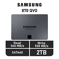 Samsung 870 QVO 2TB SATA6G MZ-77Q2T0BW 2.5" Solid State Drive by samsung at Rebel Tech