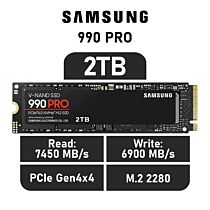 Samsung 990 PRO 2TB PCIe Gen4x4 MZ-V9P2T0BW M.2 2280 Solid State Drive by samsung at Rebel Tech