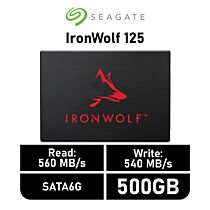 Seagate IronWolf 125 500GB SATA6G ZA500NM1A002 2.5" Solid State Drive by seagate at Rebel Tech