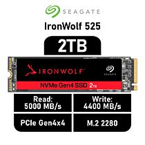 Seagate IronWolf 525 2TB PCIe Gen4x4 ZP2000NM3A002 M.2 2280 Solid State Drive by seagate at Rebel Tech