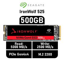 Seagate IronWolf 525 500GB PCIe Gen4x4 ZP500NM3A002 M.2 2280 Solid State Drive by seagate at Rebel Tech