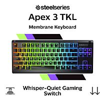 SteelSeries Apex 3 TKL SteelSeries Whisper-Quiet 64831 TKL Size Membrane Keyboard by steelseries at Rebel Tech