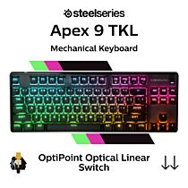 SteelSeries Apex 9 TKL SteelSeries Linear OptiPoint Optical 64847 TKL Size Mechanical Keyboard by steelseries at Rebel Tech