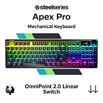 SteelSeries Apex Pro SteelSeries OmniPoint 2.0 64626 Full Size Mechanical Keyboard by steelseries at Rebel Tech