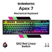 SteelSeries Apex 7 SteelSeries QX2 Red 64636 Full Size Mechanical Keyboard by steelseries at Rebel Tech