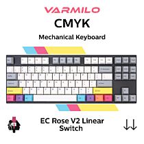 Varmilo MA87 V2 CMYK EC Rose V2 A33A024B0A3A01A007 TKL Size Mechanical Keyboard by varmilo at Rebel Tech