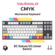 Varmilo MA87 V2 CMYK EC Sakura V2 A33A024A9A3A01A007 TKL Size Mechanical Keyboard by varmilo at Rebel Tech