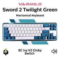 Varmilo Sword 2-68 Twilight Green EC Ivy V2 A07A018B1A3A01A019 SF Size Mechanical Keyboard by varmilo at Rebel Tech