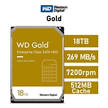 Western Digital Gold 18TB SATA6G WD181KRYZ 3.5" Hard Disk Drive by westerndigital at Rebel Tech