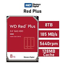 Western Digital Red Plus 8TB SATA6G WD80EFZZ 3.5" Hard Disk Drive by westerndigital at Rebel Tech
