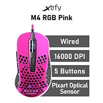 Xtrfy M4 RGB Pink Optical XG-M4-RGB-PINK Wired Gaming Mouse by xtrfy at Rebel Tech