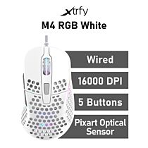 Xtrfy M4 RGB White Optical XG-M4-RGB-WHITE Wired Gaming Mouse by xtrfy at Rebel Tech