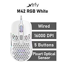 Xtrfy M42 RGB White Optical M42-RGB-WHITE Wired Gaming Mouse by xtrfy at Rebel Tech
