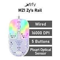 Xtrfy MZ1 Zy's Rail Optical MZ1-RGB-WHITE-TP Wired Gaming Mouse by xtrfy at Rebel Tech