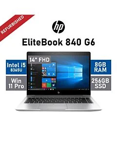 HP EliteBook 840 G6 14" Intel Core i5-8365U / 8GB RAM / 256GB SSD / Windows 11 Pro / A-Grade Refurbished Laptop by hp at Rebel Tech