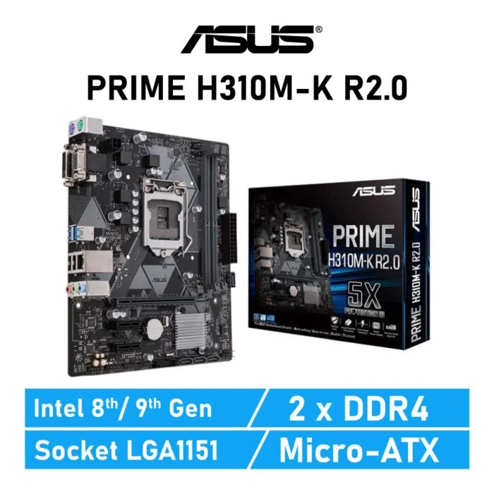ASUS PRIME H310M-K R2.0 LGA1151 Intel H310 Micro-ATX Intel