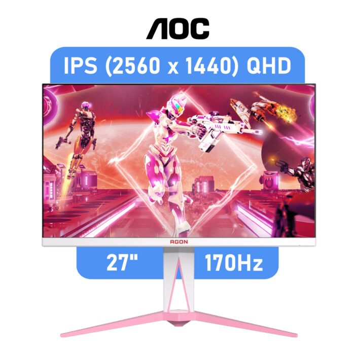 AOC AGON 27" IPS QHD 170Hz AG275QXR Flat Gaming Monitor by aoc at Rebel Tech