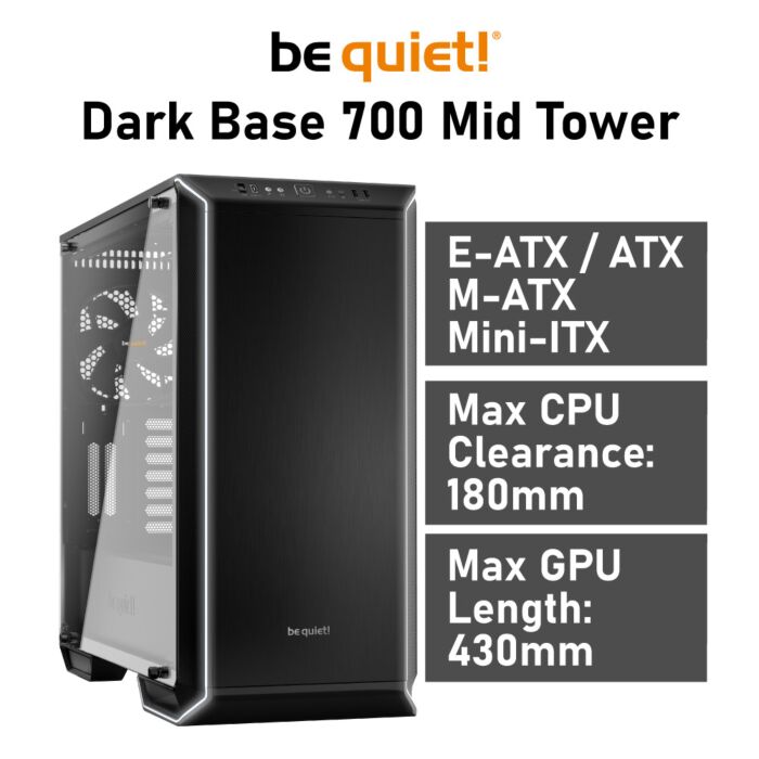 be quiet! Dark Base 700 Mid Tower BGW23 Computer Case by bequiet at Rebel Tech