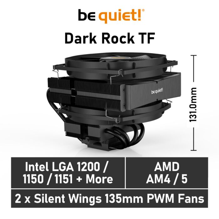 be quiet! Dark Rock TF BK020 Air Cooler by bequiet at Rebel Tech