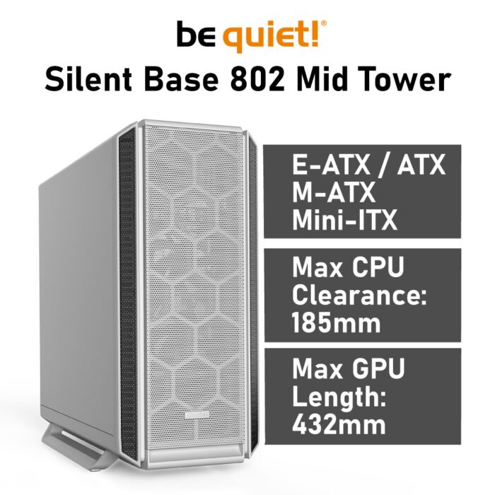 be quiet! Silent Base 802 Mid Tower BG040 Computer Case by bequiet at Rebel Tech