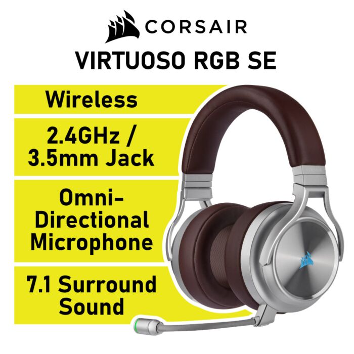 CORSAIR VIRTUOSO RGB Wireless SE CA-9011181 Wireless Gaming Headset by corsair at Rebel Tech