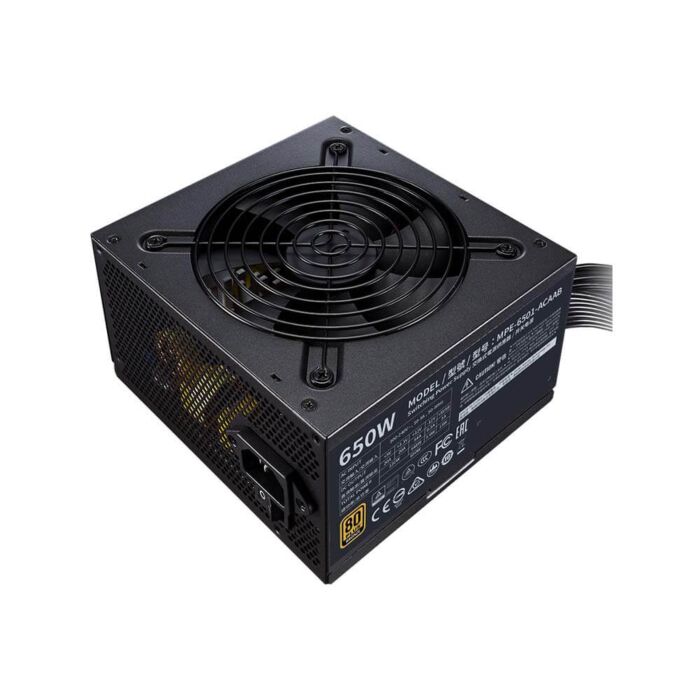 Cooler Master MWE Bronze V2 650W 80 PLUS Bronze MPE-6501-ACABW-B ATX Power Supply by coolermaster at Rebel Tech