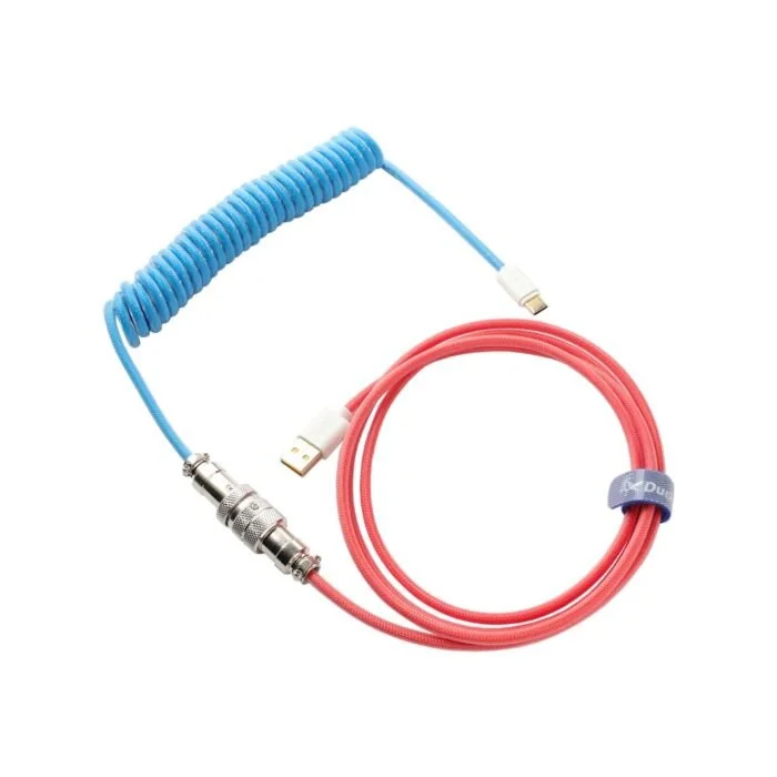 Ducky Bon Voyage Premicord DKCC-BVCNC1 Custom USB-C Cable w/ Coil by ducky at Rebel Tech