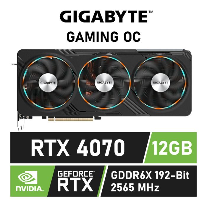 GIGABYTE GeForce RTX 4070 GAMING OC 12GB GDDR6X GV-N4070GAMING OC-12GD Graphics Card by gigabyte at Rebel Tech