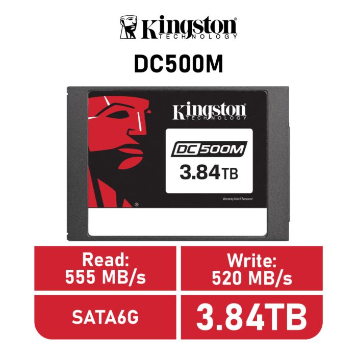 Kingston DC500M 3.84TB SATA6G SEDC500M/3840G 2.5" Solid State Drive by kingston at Rebel Tech