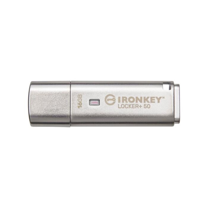 Kingston IronKey Locker+ 50 16GB USB-A IKLP50/16GB Flash Drive by kingston at Rebel Tech
