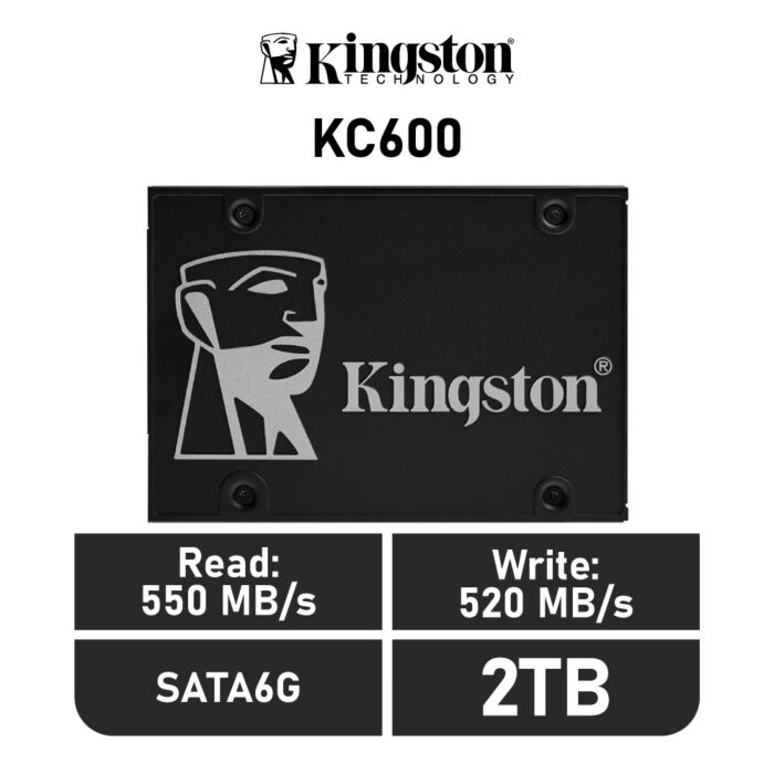 Kingston KC600 2TB SATA6G SKC600/2048G 2.5" Solid State Drive by kingston at Rebel Tech