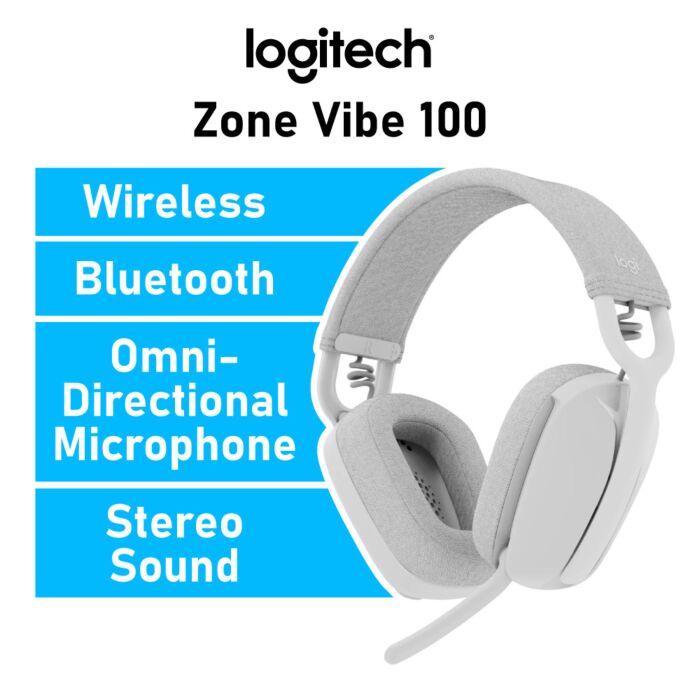 Logitech Zone Vibe 100 981-001219 Wireless Office Headset by logitech at Rebel Tech