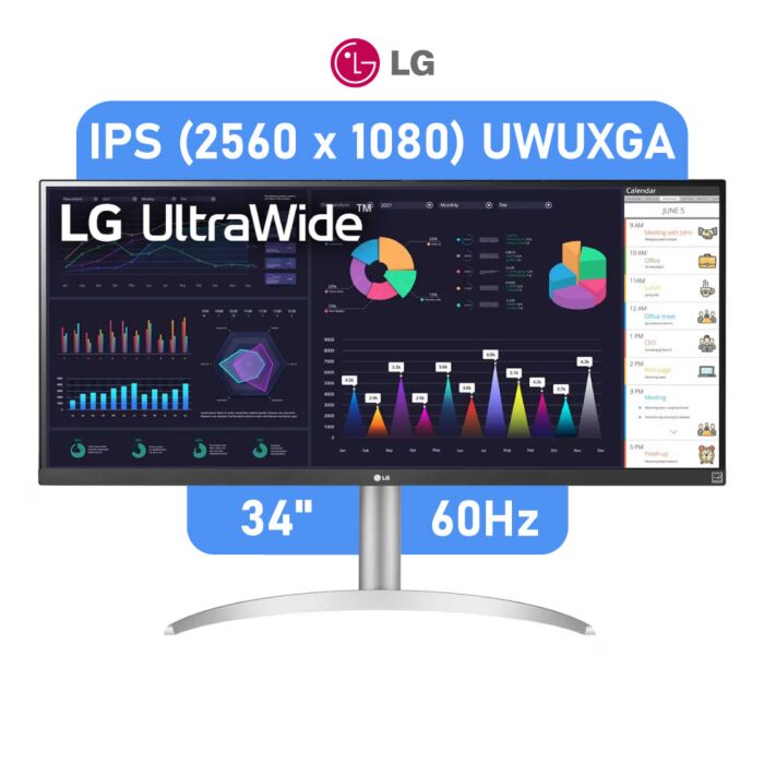 LG 34WQ650-W 34" UltraWide IPS 60Hz FreeSync Monitor with Built-In Speakers by lg at Rebel Tech