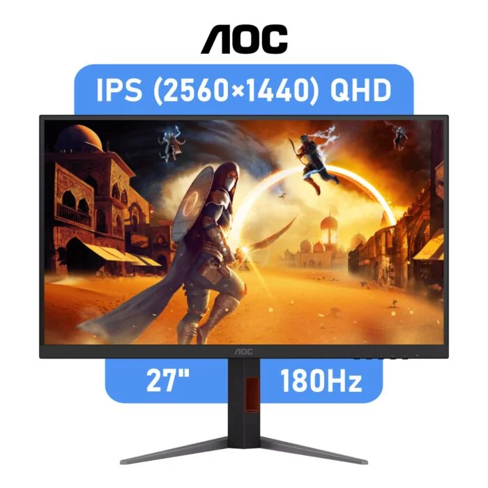 AOC Gaming 27" QHD 180Hz Mini-LED Q27G4XM Flat Gaming Monitor by aoc at Rebel Tech