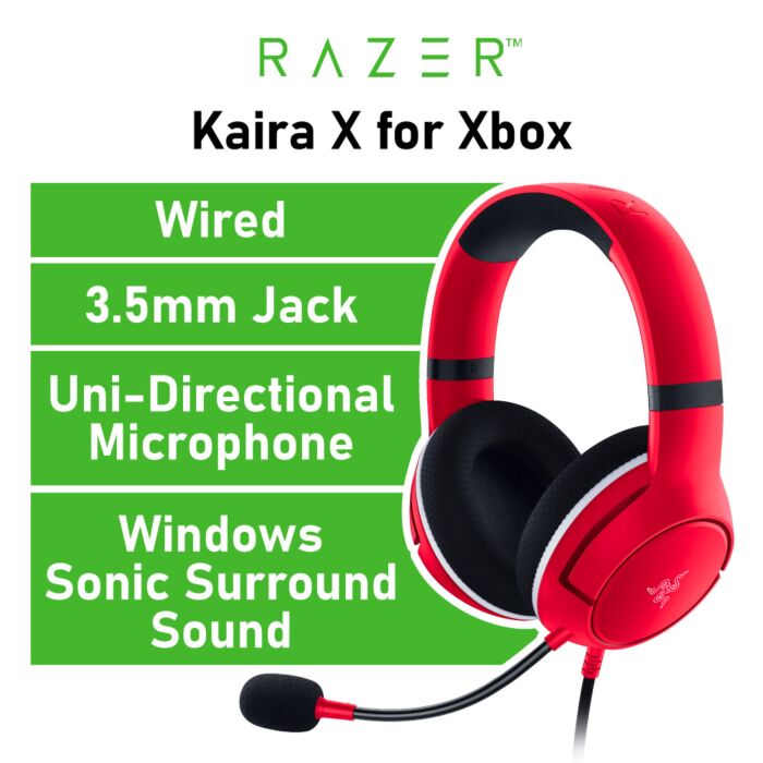 Razer Kaira X for Xbox RZ04-03970500-R3M1 Wired Gaming Headset by razer at Rebel Tech