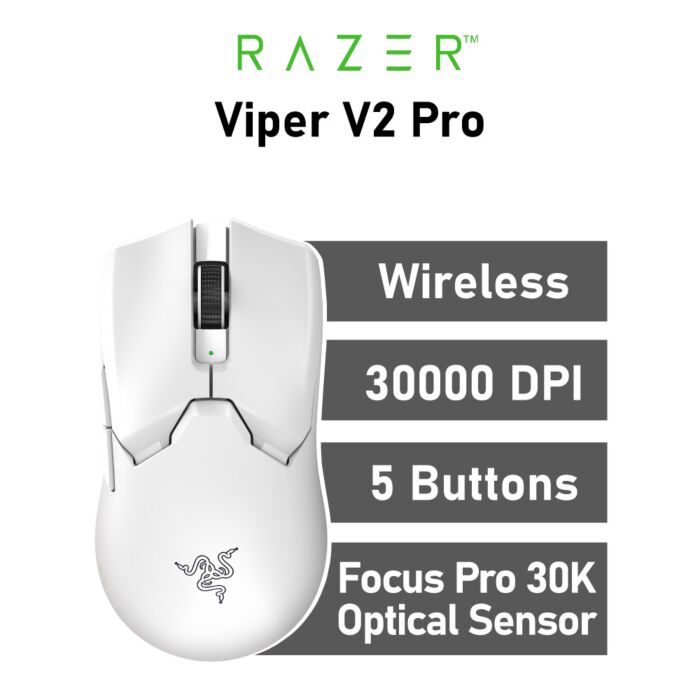 Razer Viper V2 Pro Optical RZ01-04390200-R3G1 Wireless Gaming Mouse by razer at Rebel Tech