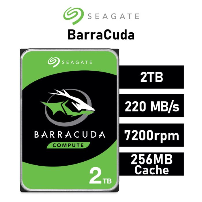 Seagate BarraCuda 2TB SATA6G ST2000DM008 3.5" Hard Disk Drive by seagate at Rebel Tech