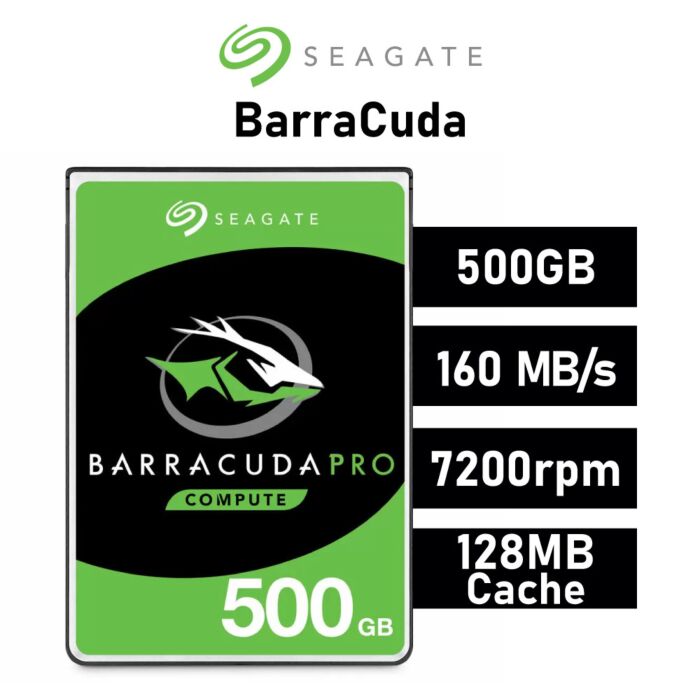 Seagate BarraCuda 500GB SATA6G ST500LM034 2.5" Hard Disk Drive by seagate at Rebel Tech