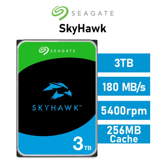 Seagate SkyHawk 3TB SATA6G ST3000VX015 3.5" Hard Disk Drive by seagate at Rebel Tech