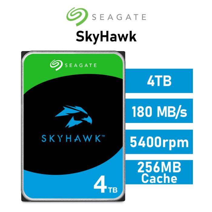 Seagate SkyHawk 4TB SATA6G ST4000VX016 3.5" Hard Disk Drive by seagate at Rebel Tech