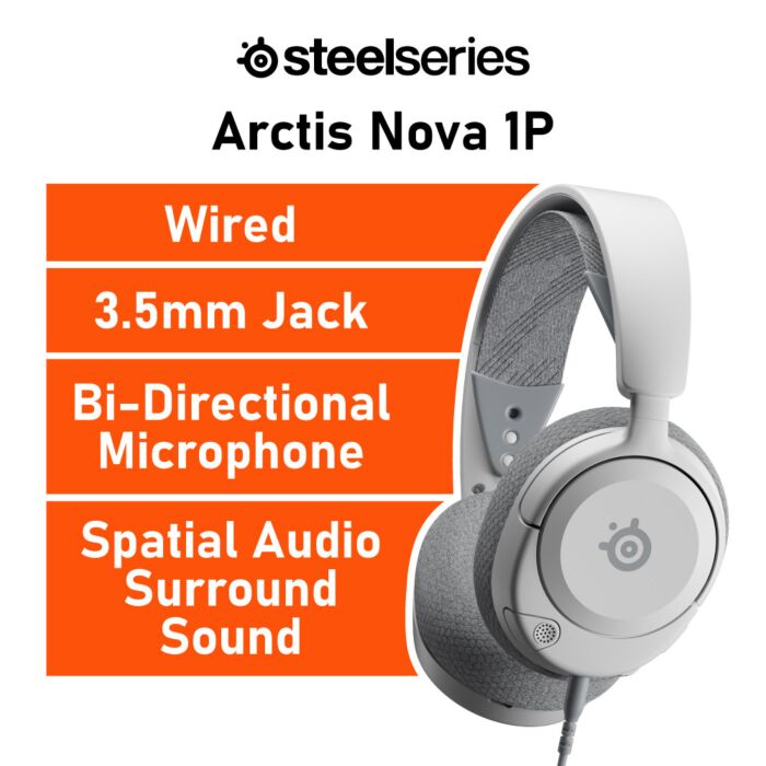 SteelSeries Arctis Nova 1P 61612 Wired Gaming Headset by steelseries at Rebel Tech