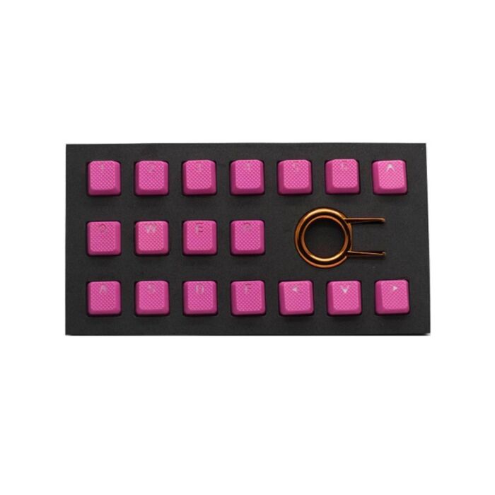 Tai-Hao Rubber Neon Pink 018C03PK101 Keycap Set by taihao at Rebel Tech
