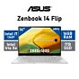 ASUS Zenbook 14 Flip UP3404VA-OI71610S0W Intel Core i7-1360P/ 14" WQXGA+ (2880x1800) OLED Touchscreen Display / 16GB LPDDR5 RAM / 1TB PCIe Gen4x4 NVMe SSD / Windows 11 Home / Foggy Silver 90NB10E3-M00490 Laptop by asus at Rebel Tech