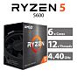 AMD Ryzen 5 5600 Vermeer 6-Core 3.50GHz AM4 65W 100-100000927BOX Desktop Processor by amd at Rebel Tech