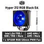 Cooler Master Hyper 212 RGB Black Ed. RR-212S-20PC-R2 Air Cooler by coolermaster at Rebel Tech